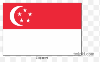 Singapore Flag Illustration - Twinkl png
