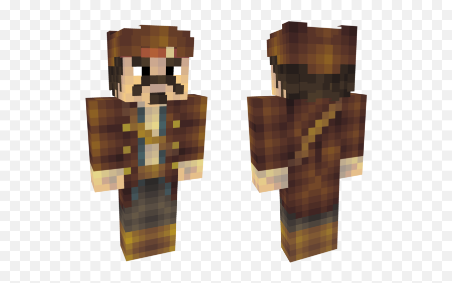 Mbppqpng - Captain Jack Sparrow Skin Minecraft Full Size Stryiskyi Park,Jack Sparrow Png