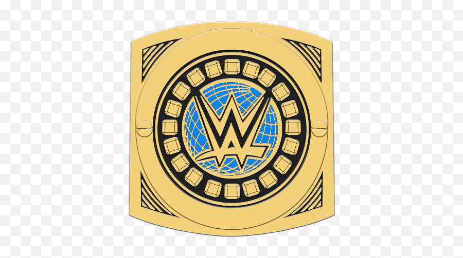New Wwe Intercontinental Championship With Blue Globes - Wwe Imgur Custom Championship Png,Blue Globe Logo