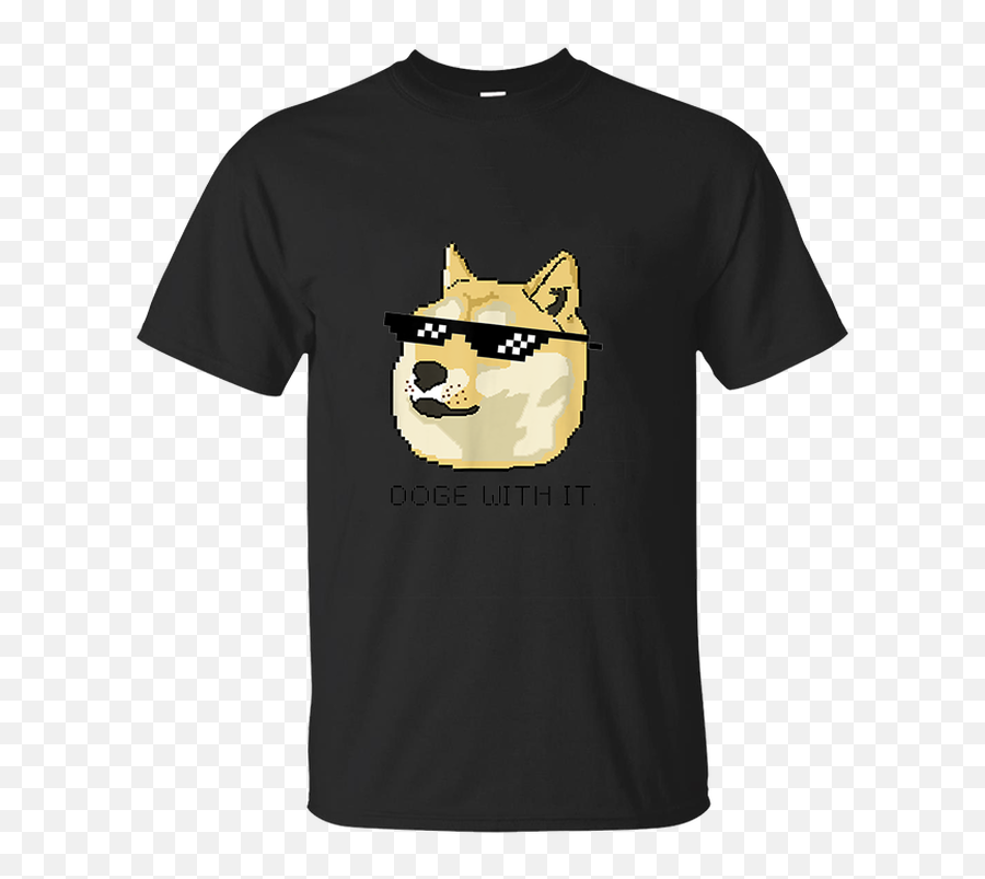 Shiba Inu Tshirt Meme Doge Deal With It Pixel Glasses Tee - Mike Campbell Dirty Knobs T Shirt Png,Deal With It Glasses Png