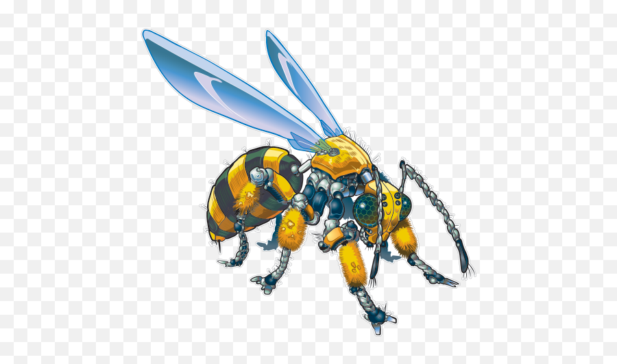 Printed Vinyl Robot Hornet Wasp Stickers Factory - Hornet Robot Png,Hornet Png