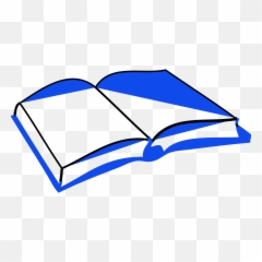 Blue Open Book Clip Art - vector clip art png