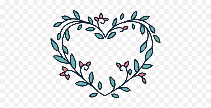 Flower Wreath Small Leaves Hand Drawn - Transparent Png Heart,Watercolor Wreath Png