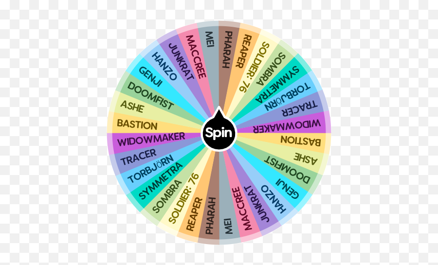 Overwatch Damage Spin The Wheel App - Circle Png,Pharah Transparent