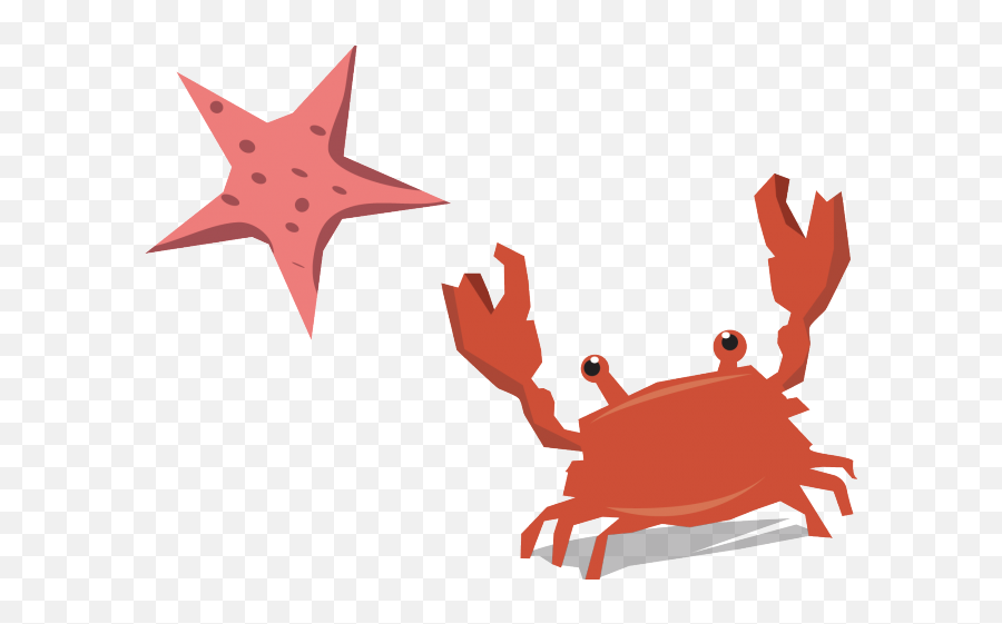 Download Hd Crab Clipart Baby Starfish - Christmas Island Red Crab Png,Crab Clipart Png