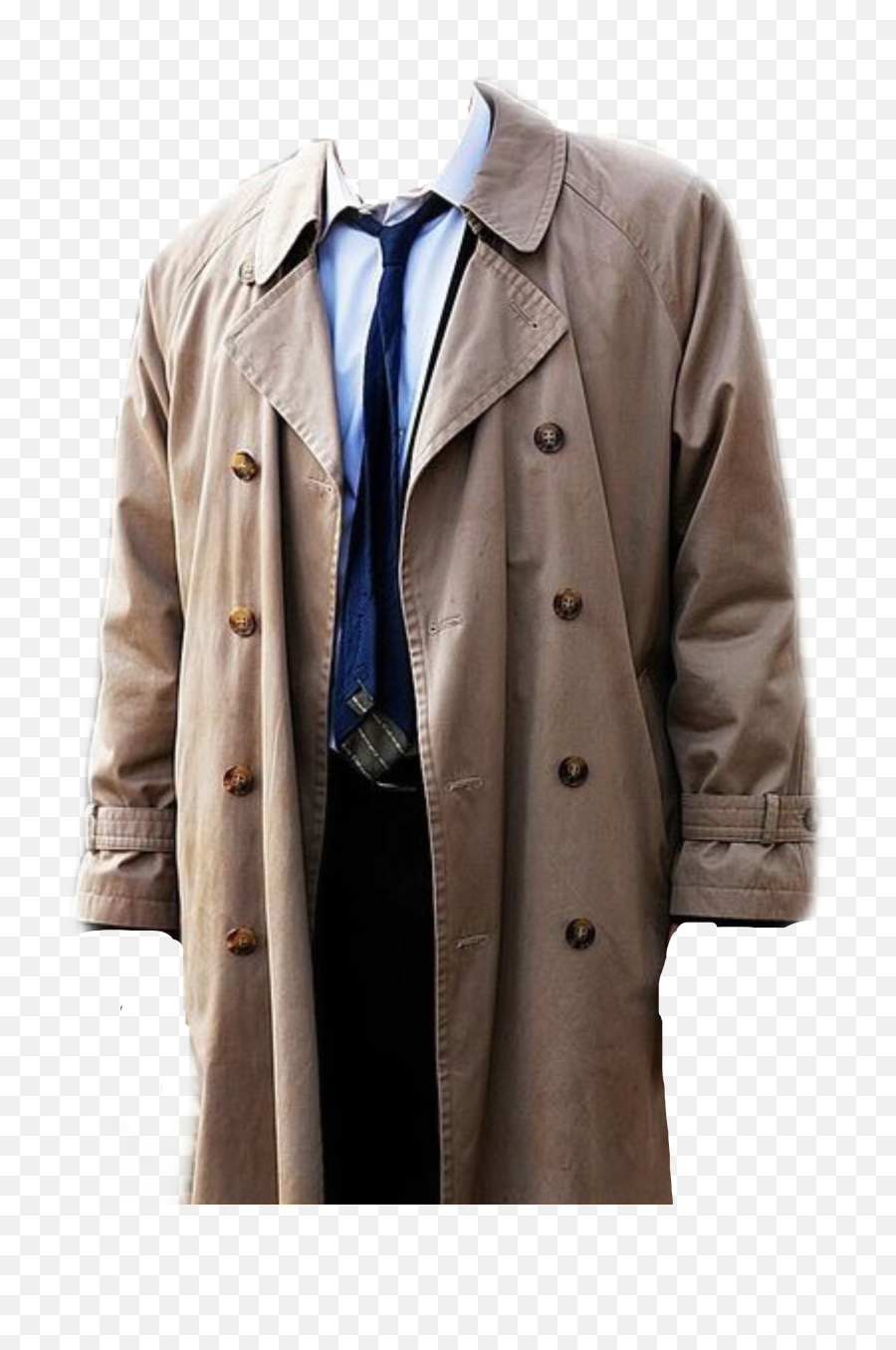 Castiel Aesthetic Trenchcoat Angel Sticker By Stella - Castiel Png,Trench Coat Png