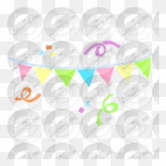 Party Banner Stencil For Classroom - Dot png