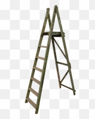 1940s Vintage Garden Ladder - Ladder Png,Ladder Png