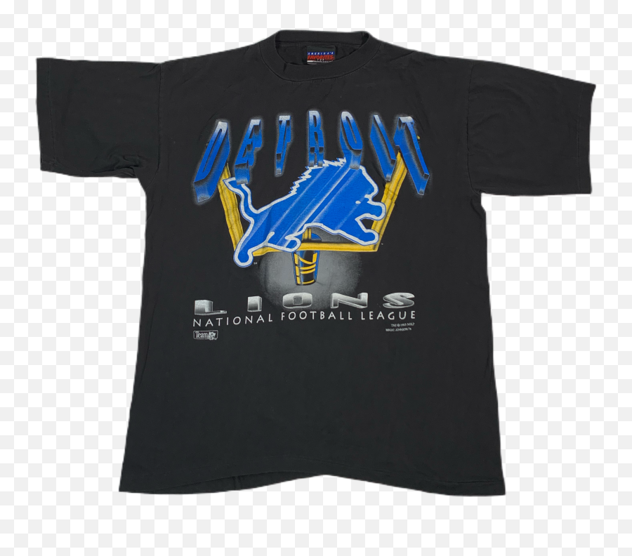 Vintage Detroit Lions Mj Tu2019s T - Shirt Short Sleeve Png,Detroit Lions Png