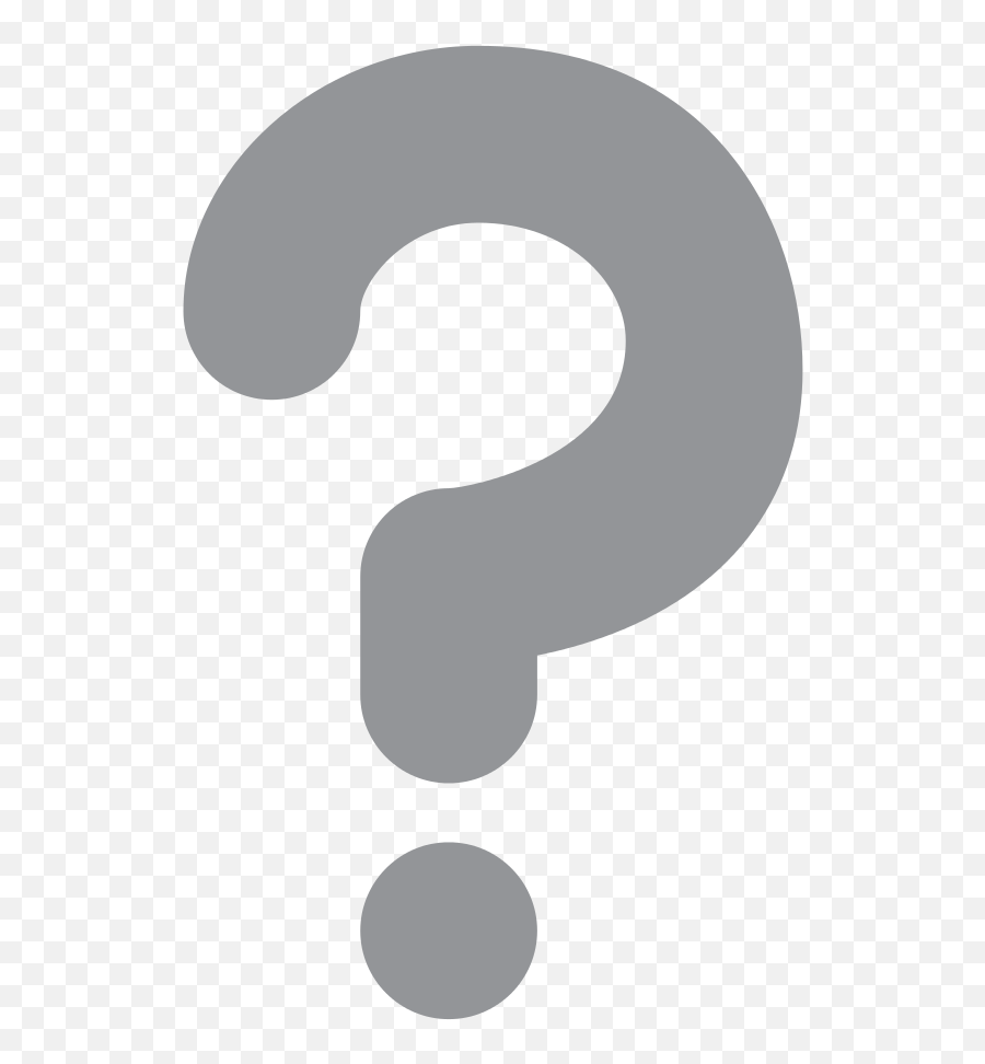 Question Mark Icon Grey Png - Question Mark Icon Grey,Question Mark Emoji Png