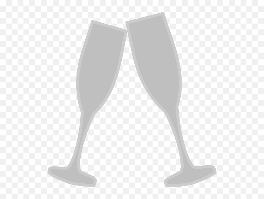 Gray Champagne Glass Clipart - Png Download Full Size Champagne Stemware,Champagne Splash Png