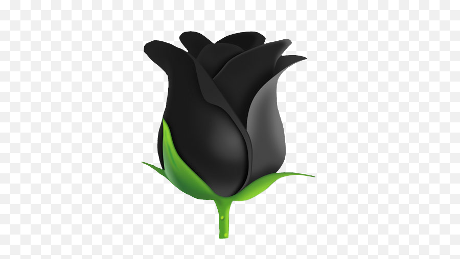 Black Flower Emoji - Flower Black Emoji Png,Transparent Flower Emoji