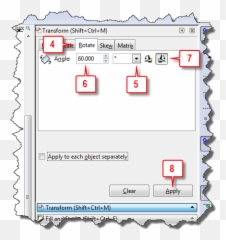Inkscape Rotate Or Flip Objects - Dot png