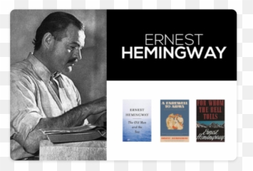 8 Reasons Why You Should Still Write Things By Hand - Ernest Hemingway png
