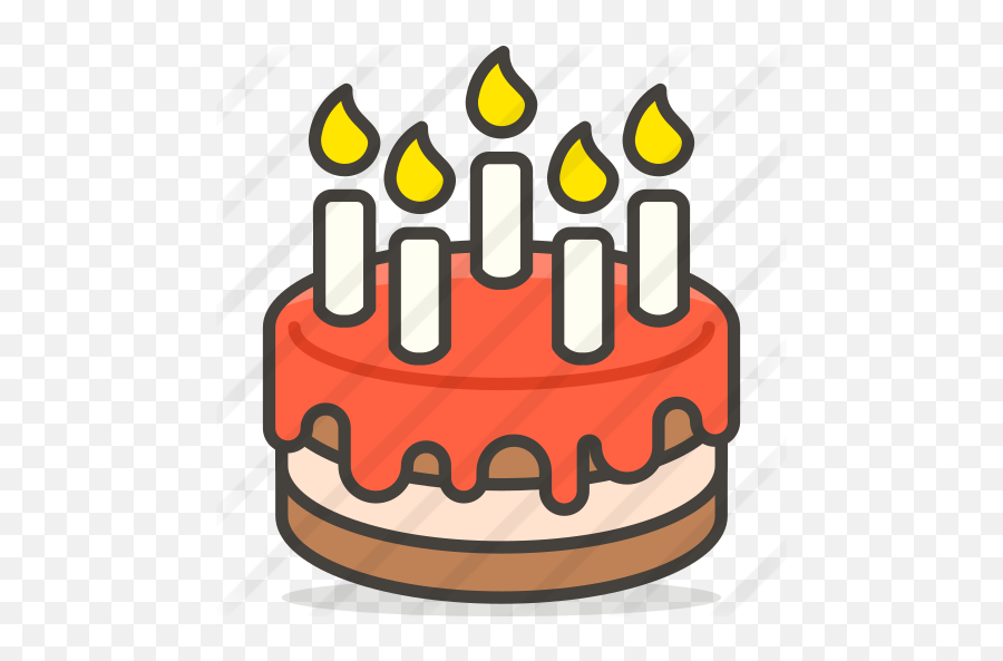 Birthday Cake - Free Food Icons Cake Emoji Transparent Png,Birthday Cake Icon Transparent Background