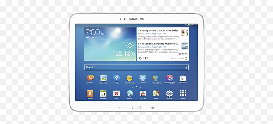 Galaxy Tab 3 101 Wi - Fi Samsung Support Uk Samsung Galaxy Tab 3 P5200 Png,Polaris Office Icon
