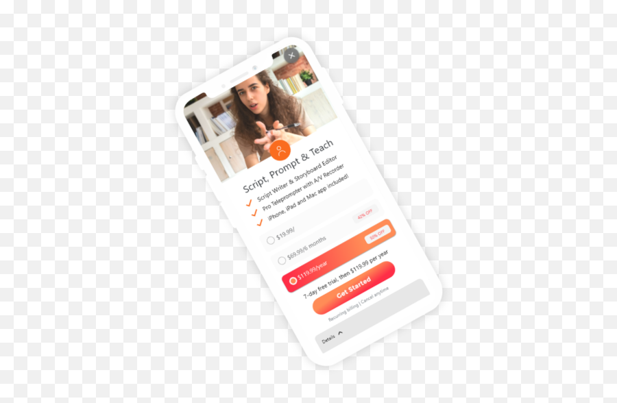 Teleprompter App Development Case Study Prompster Pro - Smartphone Png,Teleprompter Icon