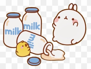 Molang - Cute Kawaii Molang Milk Png,Molang Png