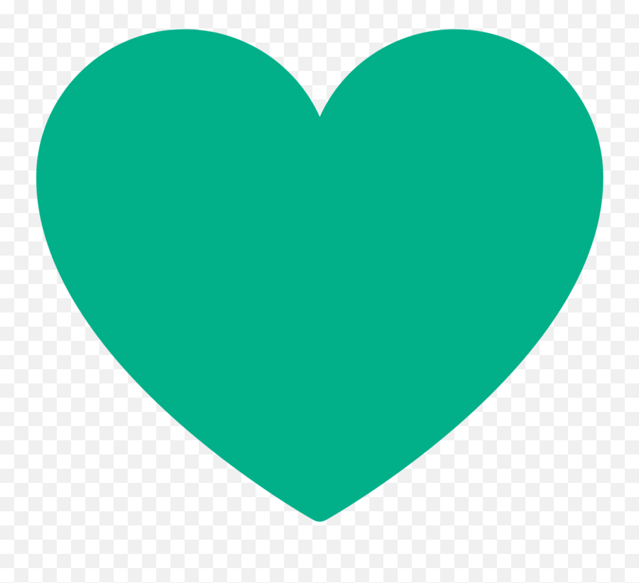 Fileemoji U2665 - Tealsvg Wikimedia Commons Tinder Heart Icon Png,Green Love Icon