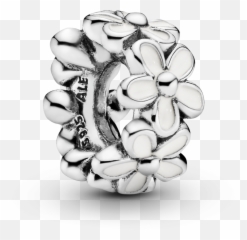 Darling Daisies Spacer - Pandora White Flower Charm png