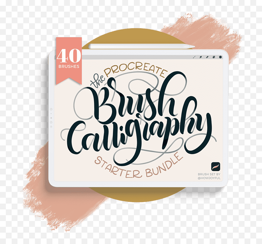 Joyful Procreate Brush Calligraphy Starter Pack - Howjoyful Language Png,Procreate Icon