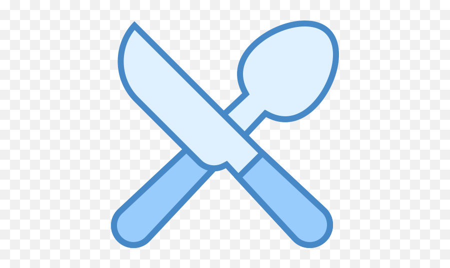 Restaurant Icon In Blue Ui Style - Icon Png,Eating At Restaurant Icon