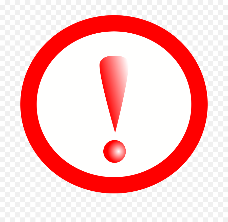 Stylish New Error Red Exclamation Point Png