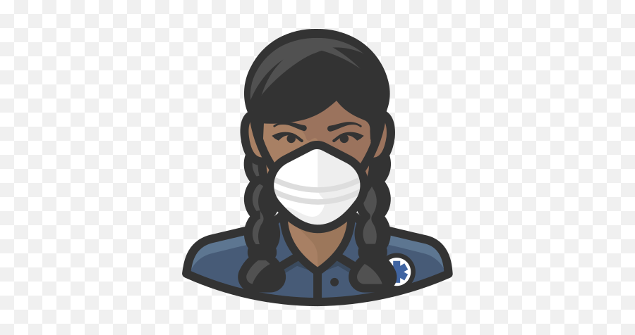 Ems Black Female Coronavirus People Avatar Mask Free - Mask Icon Black People Png,Black Woman Icon Png