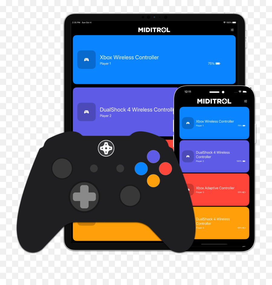 Miditrol - The Midi Controller For Wireless Gamepads Png,Icon Midi Controller