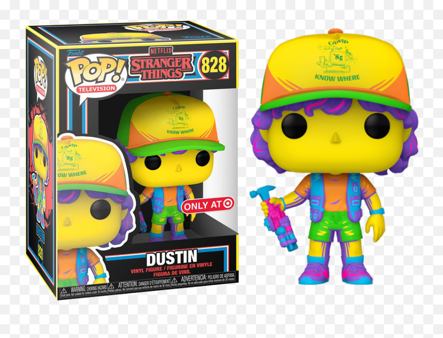 Stranger Things Dustin Blacklight Pop Vinyl Figure Png Coraline Icon