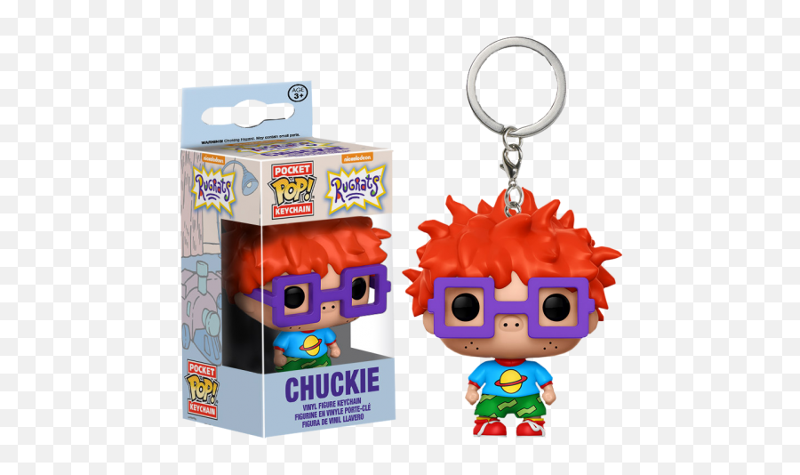 Rugrats - Chuckie Pocket Pop Keychain Funko Pop Keychain Rugrats Png,Rugrats Png