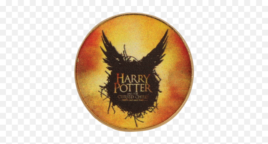 Harry Potter And The Cursed Child Pin Badge - Yellow Harry Potter And The Cursed Child Logo Png,Harry Potter Logo Png