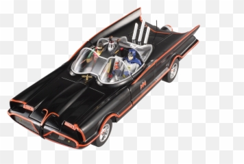 Classic Tv Series Batmobile With Batman And Robin Sst - Carshow Miniatura Perfeita Do Carro Batman Png,Batman And Robin Png