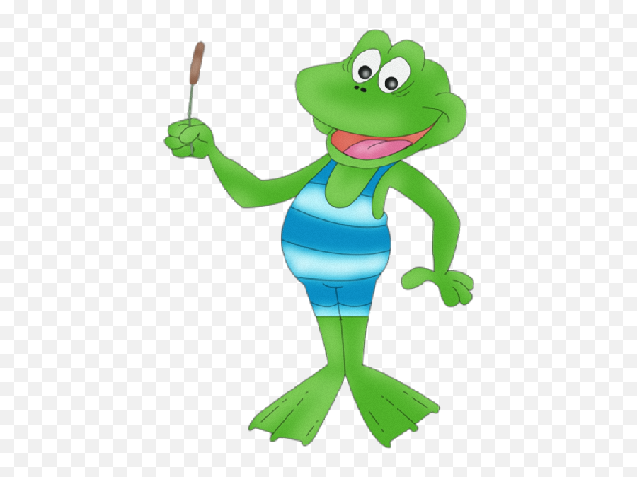 Funny Frog Cartoon Animal Clip Art Imagesall - Clip Art Png,Cartoon Fish Transparent Background