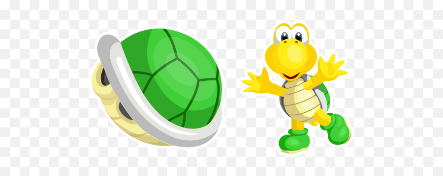 Super Mario Koopa Troopa Cursor - Cartoon Png,Koopa Troopa Png