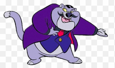 Chip N Dale Fat Cat Greeting Png Image