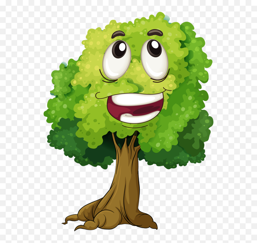Tree Stock Illustration Clip Art - Cartoon Tree Png Download Cartoon Tree With Face,Cartoon Tree Png