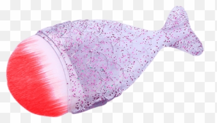 Shimmering Mermaid Tail Makeup Brush Blue Green Pink And White Pinkish Purple - Halibut Png,Mermaid Tail Png