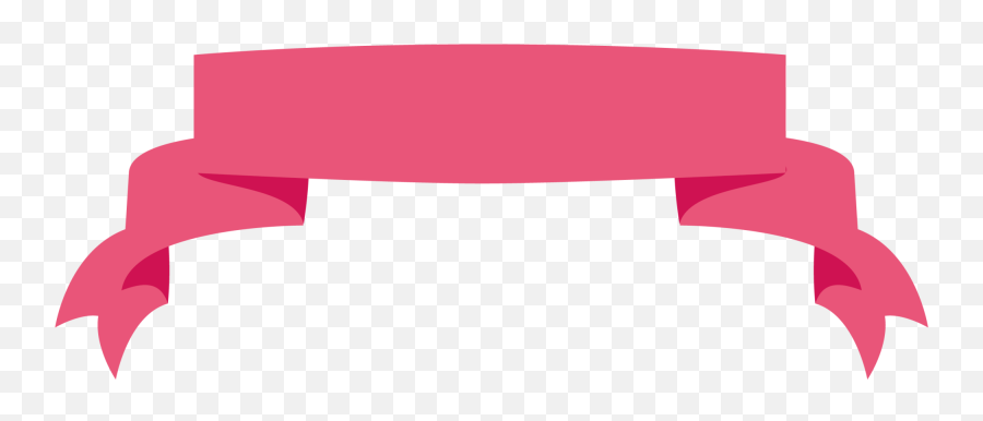 Clipart Banner Pink Ribbon - Ribbon Banner Template Png,Sash Png