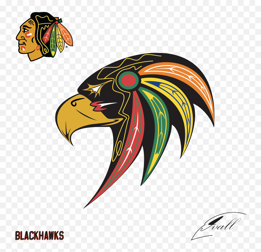 Chicago Blackhawks Hawk Logo - North Dakota Fighting Hawks Png,Blackhawks Logo Png