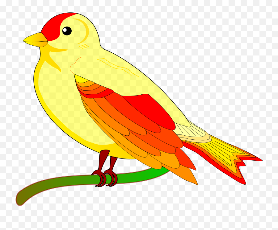 Yellow Bird Clipart Png - Png4u Bird Animated,Bird Png Transparent