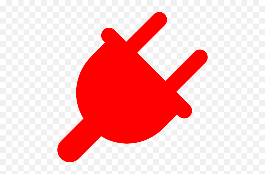 Red Plug Icon - Free Red Plug Icons Plug In Gif Icon Png,Plug Png