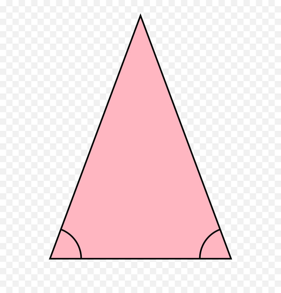 Basic Isosceles Triangle - Isosceles Triangle Png 2d Shapes Isosceles Triangle,Triangles Png