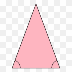 Basic Isosceles Triangle - Png 2d Shapes
