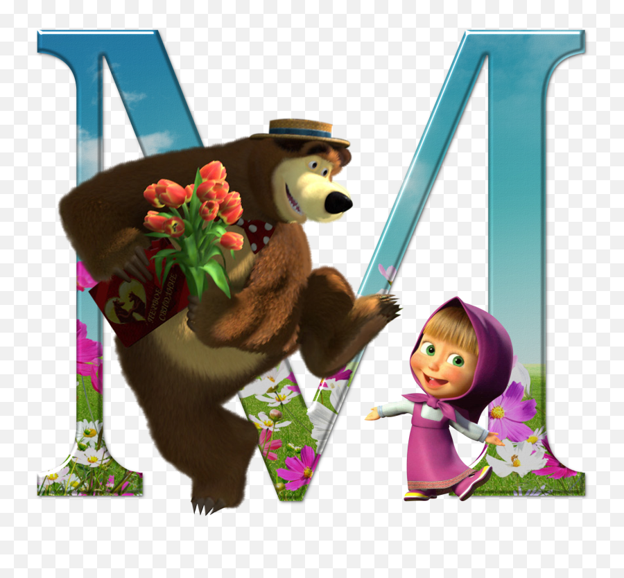 Masha Png - Letter J Masha Bear Full Size Png Download Birthday Masha And The Bear,Masha And The Bear Png