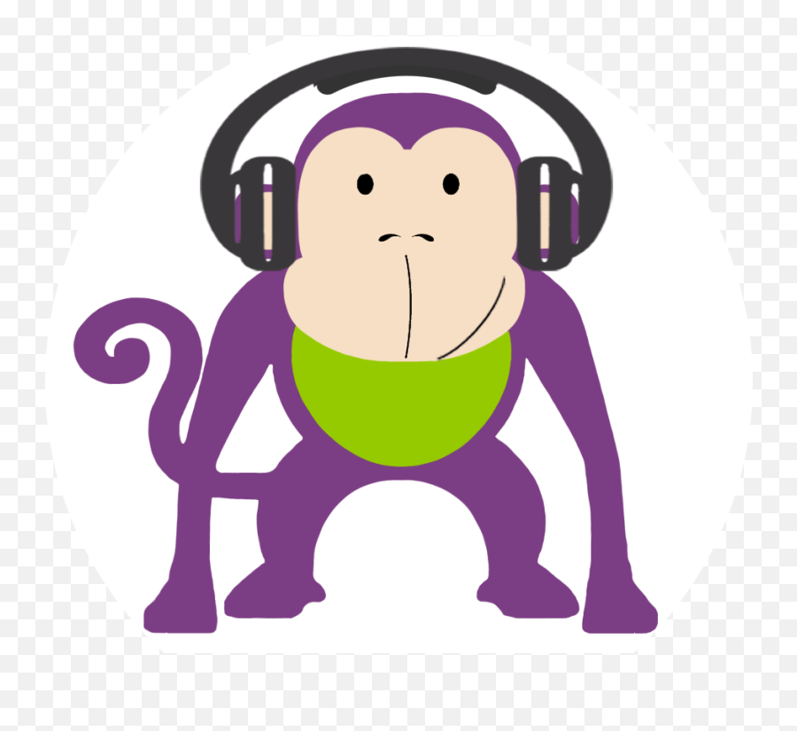 Cropped - Animales De La Selva Caricaturas Png,Monkey Logo
