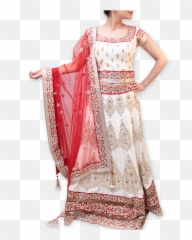Download Offwhitered Bridal Lehenga - Silk Full Size Png Silk,Silk Png