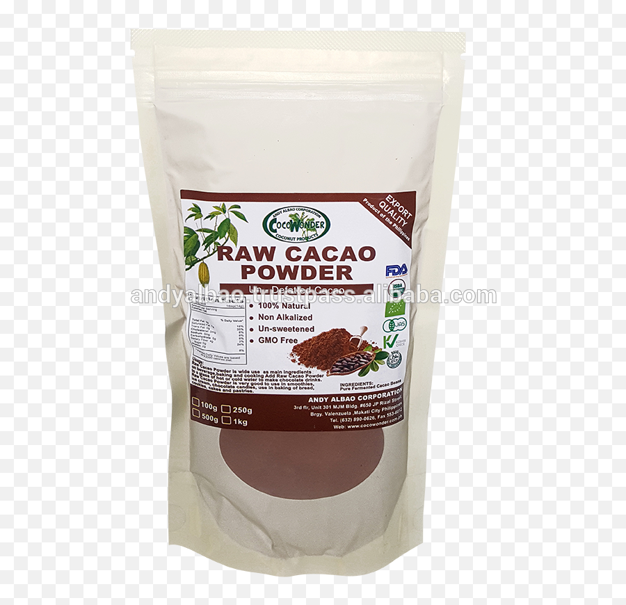 Undefatted - Raw Cacao Powder Has 35 Cacao Butter Coffee Png,Cacao Png