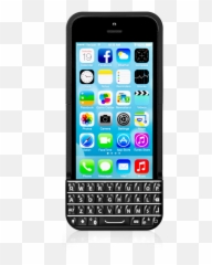 Typo Iphone Keyboard Case - Blackberry png