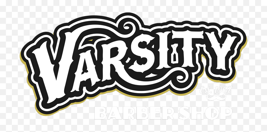 Varsity Barber Shop - Calligraphy Png,Barber Shop Logo Png